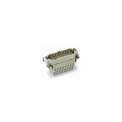 Insert HE, Raccordement à ressort, mâle, 16 pin, 16A, Polycarbonate, 16B|32B 